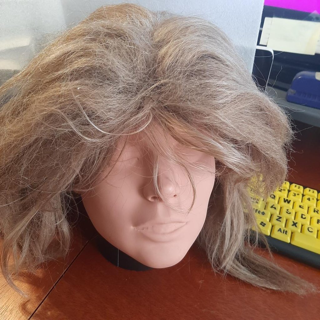 New ! Costume Wig 17 In Heat Resistant Hair Synthetic Long Straight Blonde